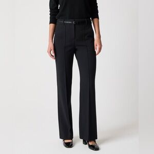 NWT J. Crew Refined pintuck pant black women's 10 petite career office minimal